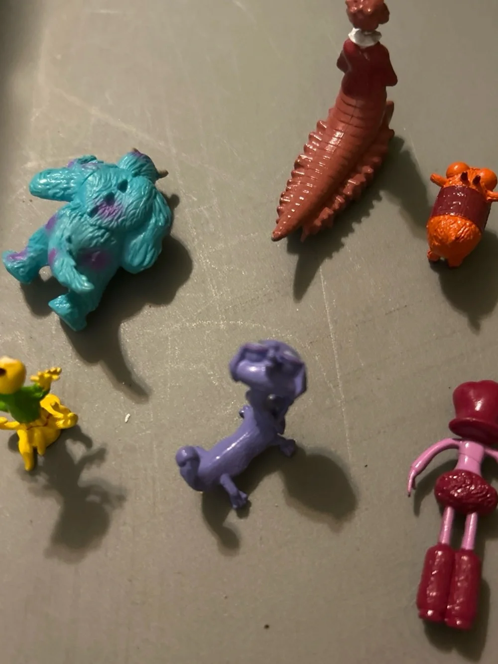 Disney Mini Character Cake Toppers - Teal, Orange, Purple, Yellow, Pink